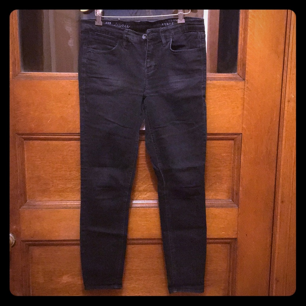 Madewell Black Skinny Skinny Ankle Jeans